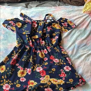 Floral Navy Women’s Romper